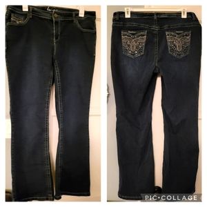 Lane Bryant dark jeans